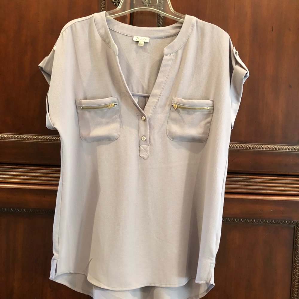 Soft gray top